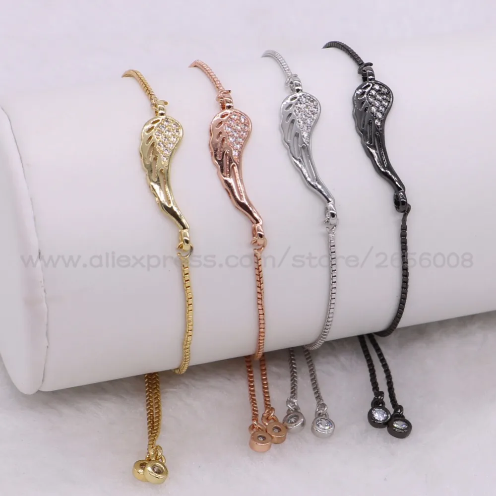 Simple style Mix color Micro pave Zircon tiny charms bracelet High quality Adjustable chain Jewelry gift for lady2036 | Украшения и