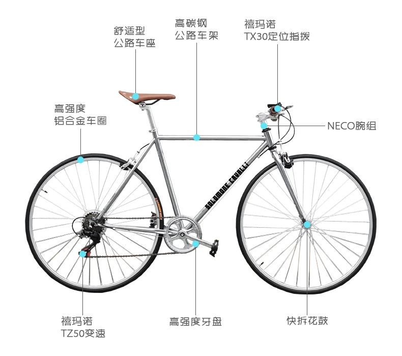 Discount New Brand 52cm carbon steel frame 700CC wheel 7 speed Retro road bike outdoor sport bicicletas bicycle 20 Discount New Brand 52cm carbon steel frame 700CC wheel 7 speed Retro road bike outdoor sport bicicletas bicycle 20