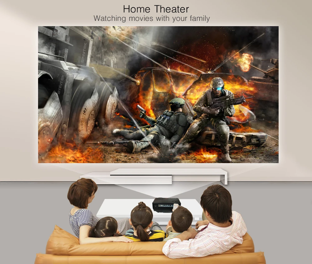 Бренд byintek BT905 домашний мини Театр видео ЖК дисплей TV Кино пико HDMI Портативный