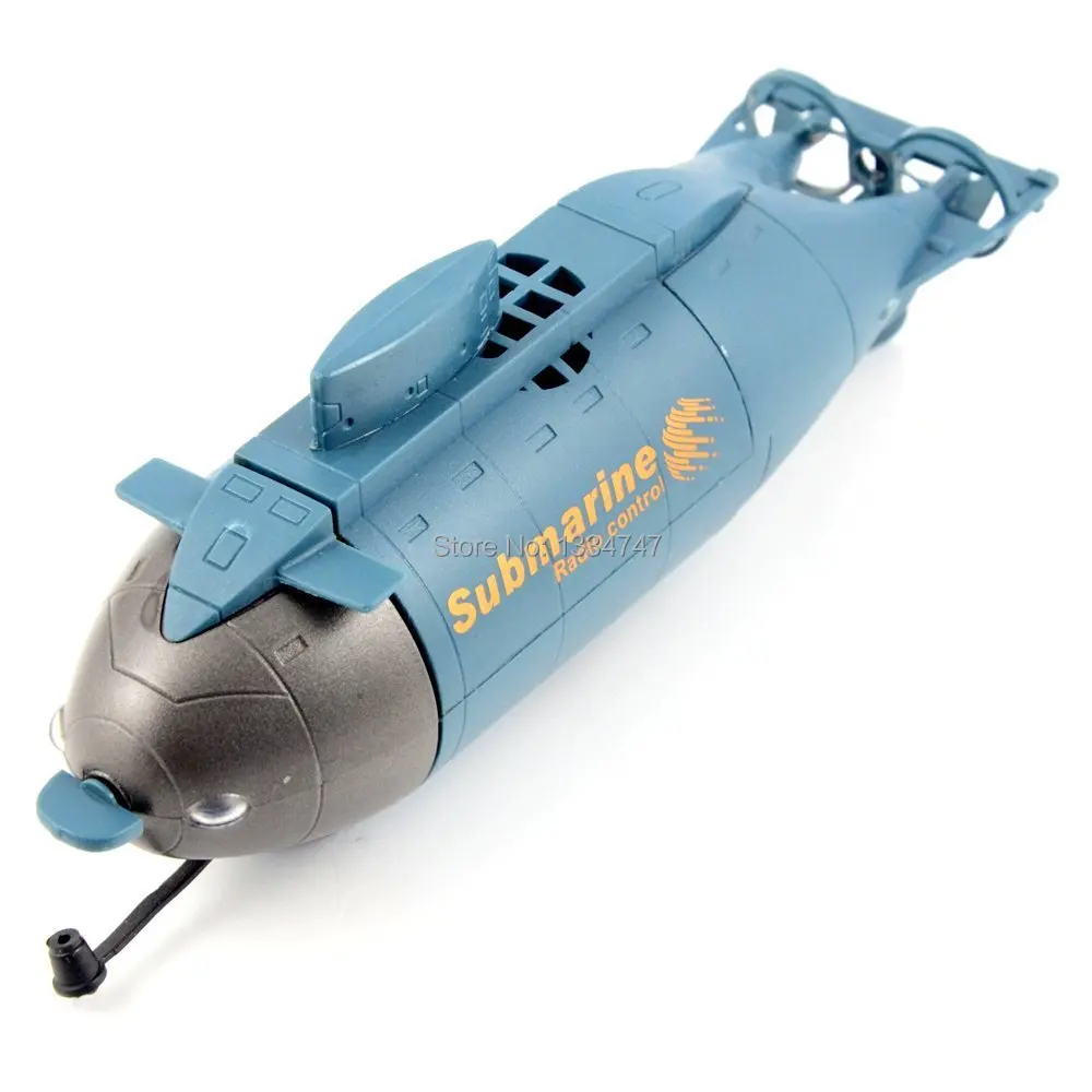 Fashion New Blue 6CH Mini Radio Remote control RC RTR Three propellers Motor submarine Toytoy