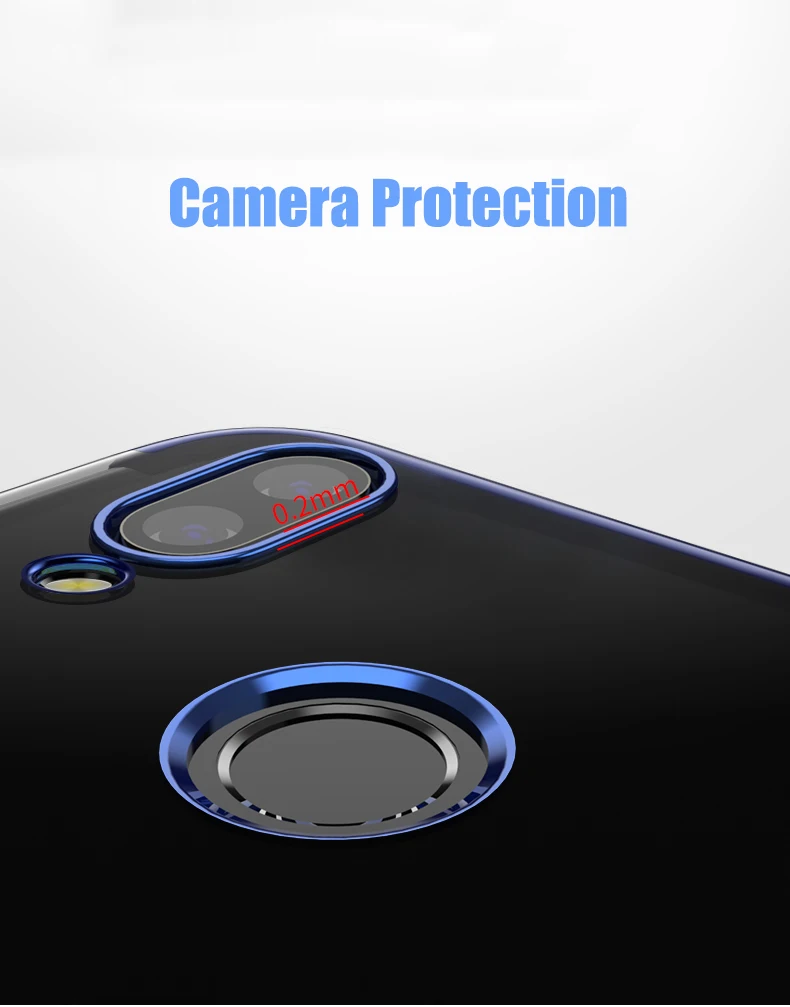 Чехол для Huawei Y9 2018/Huawei Enjoy 8 Plus TPU Защитный чехол мягкий силиконовый ультра тонкий