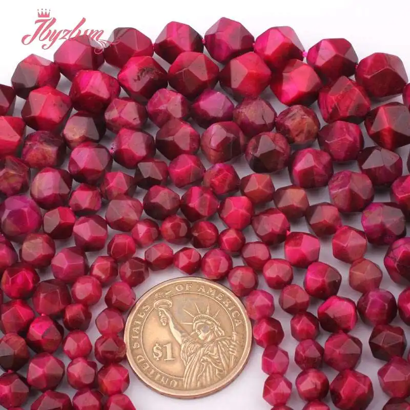 6 8 10 12 мм граненые Magenta тигровые глаза бусины натуральный камень для DIY ожерелье