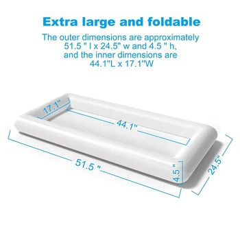 

Inflatable Ice Buffet Salad Serving Trays Food Drink Holder Cooler BBQ Picnic Pool Party Supplies EDF88