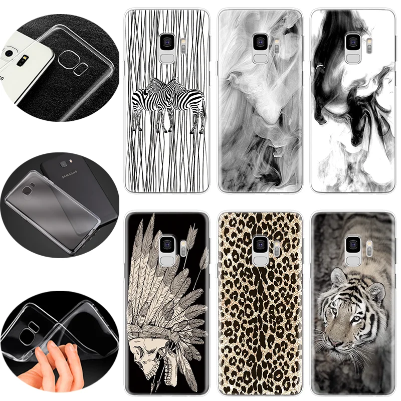 

Zebra Tiger Case For Samsung Galaxy S7 S6 Edge S8 S9 S10 Plus S10e G360 G530 Xcover 4 J5 J8 J4 J6 Plus Note 9 8 5 Leopard Coque
