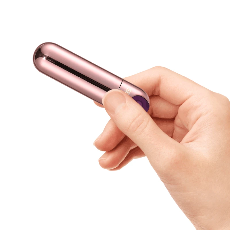 Luvkis-Mini vibradores tipo bala para mujer, juguete sexual con 10 velocidades, masajeador potente, carga USB, impermeable, íntimo - AliExpress Belleza y salud