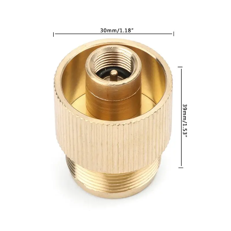 Открытый газовый бак пропан Заправка Адаптер твердая латунь плита разъем медь конвертер