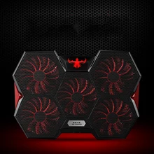 Кулер для ноутбука 2 usb-порта и пять охлаждающих вентиляторов охлаждающая подставка для ноутбука Подставка для ноутбука 12-17 дюймов для ноутбука