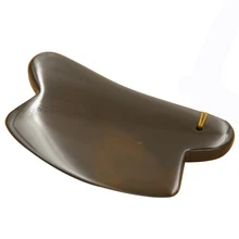 5А класс SiBin коричневый цвет камень биан массажный комплект Guasha красота Лицевая панель с 2 вилками 118x65x10 мм подарок сумка диаграмма