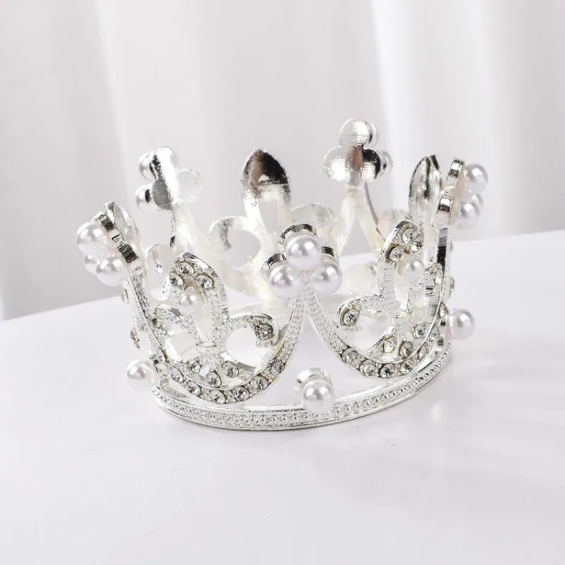 Новорожденный реквизит для фотосессии Золото Серебро девочка принцесса Корона мультфильм шляпа Имитация Детские реквизиты аксессуары для вечеринки по случаю Дня Рождения