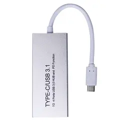 Usb type C/Usb 3,1 до 4 портов Usb3.0 концентратор с Pd разделитель функций кабель-переходник для зарядки для 2018 Macbook Air/Pro 13/15