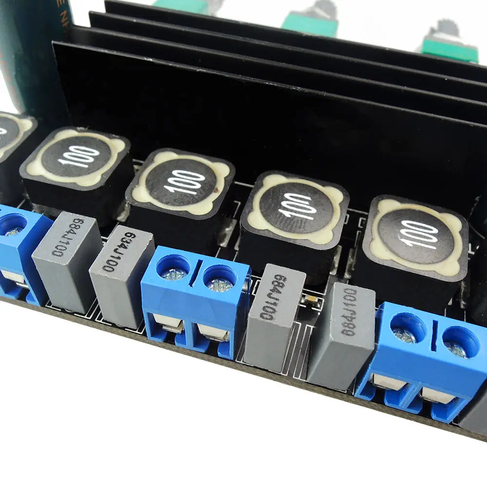 TPA3116D2 50 Вт * 2 + 100 Hi Fi усилитель сабвуфера плата цифровой 1 10 25 в динамика