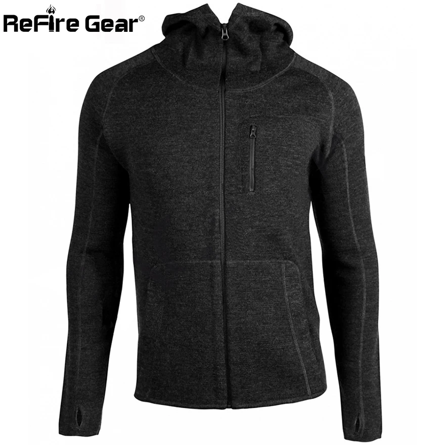 Мужская шерстяная Толстовка ReFire Gear армейская тактическая куртка в стиле