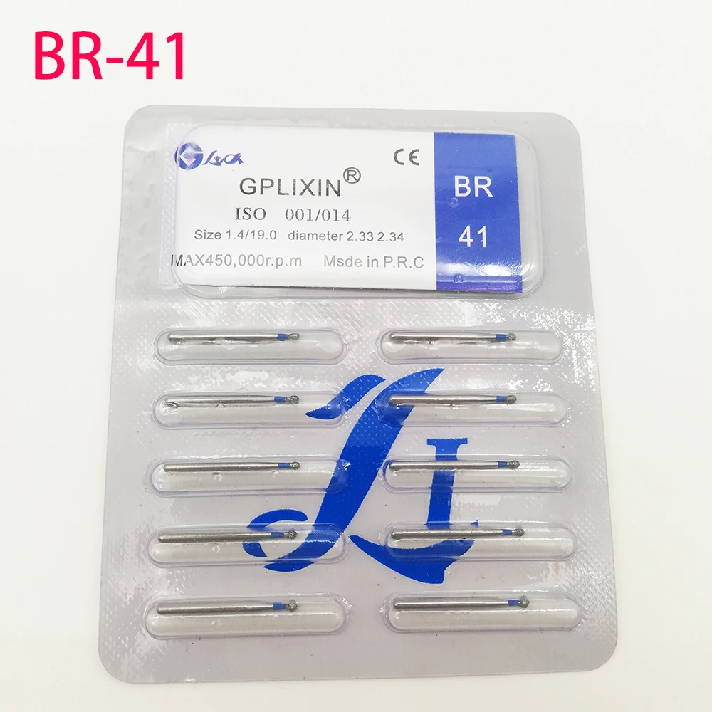 BR-31 Dental Diamond Burs Drill Dentistry Burs High Speed Handpiece Handle Diameter 1.6mm Dentist Tools BR-41 TR-13 FO32