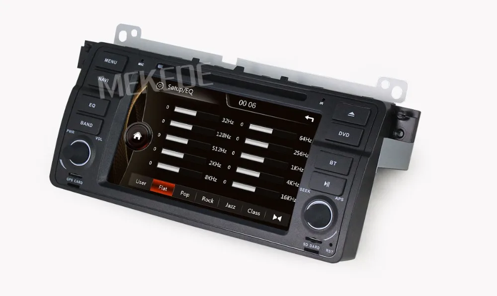Clearance MEKEDE Factory Price 1 Din Car radio for BMW/E46 M3 car DVD screen e46  With GPS Bluetooth Radio RDS USB Steering wheel 25