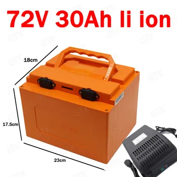 

72v 30ah lithium battery 72v 30ah li ion battery Vehicles for electric bike 3000w Golf Cart 5000w tricycle scooters + charger