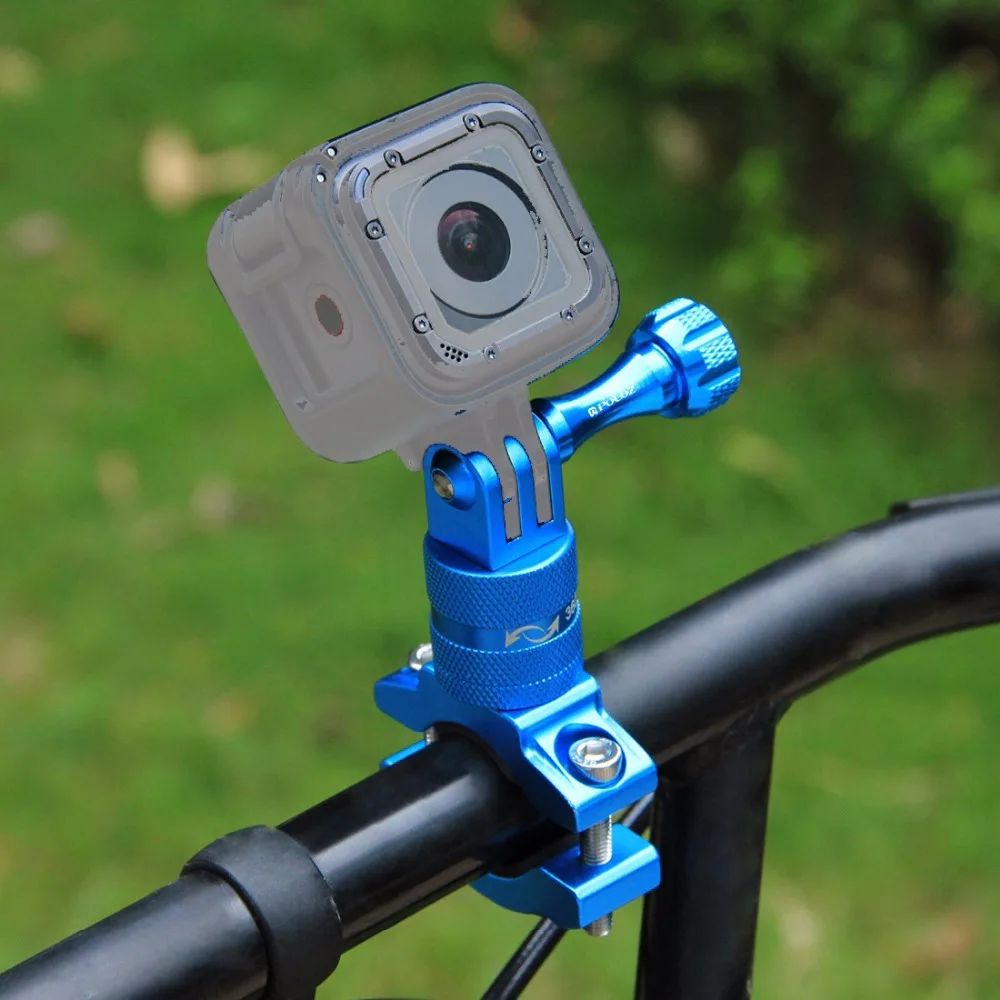 Aluminum Alloy 360 degree Rotating Stand for Gopro SJcam Xiaoyi Action Cameras Bike Frames+Phone Holder for Iphone Android Phone