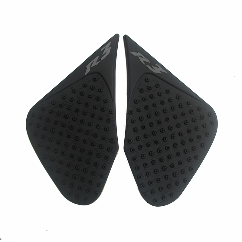 MTImport YZF R3 Anti slip Tank Pad Side Gas Knee Grip Traction Pads Sticker Decals For Yamaha R3 2014 2015 2016 (2)