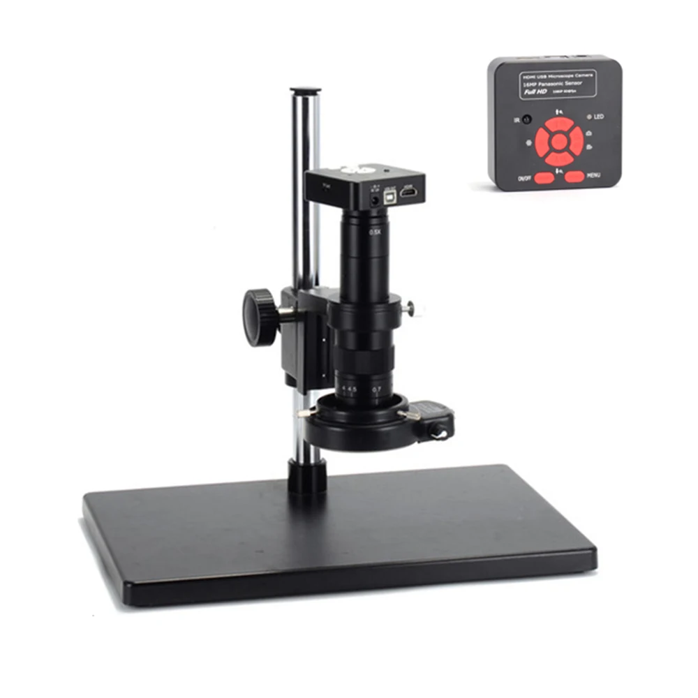 16MP-HDMI-HD-usb-digital-Industry-Video-Microscope-Camera-Set-Big-Boom-Stereo-Table-Stand-180X