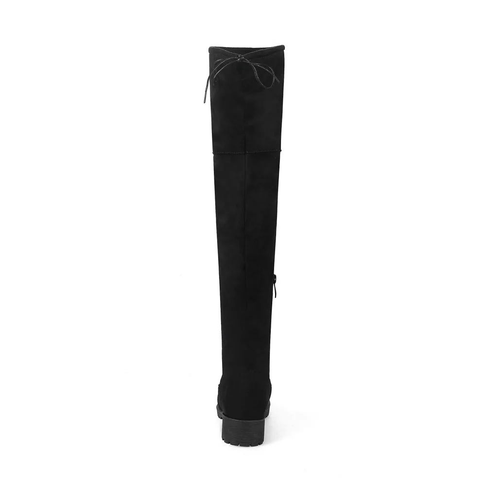 Faux Suede Slim Boots Sexy over the knee high women fashion winter thigh high boots shoes woman 33 35 37 38 39 42 43 45 46