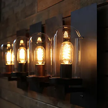Retro Loft Style Industrial Edison Vintage Wall Light Lamp Antique Iron, Edison Wall Sconce Lamparas De Pared loft style vintage wall sconces indoor mirror wall light fixtures industrial wall lamp for home lighting lamparas de pared