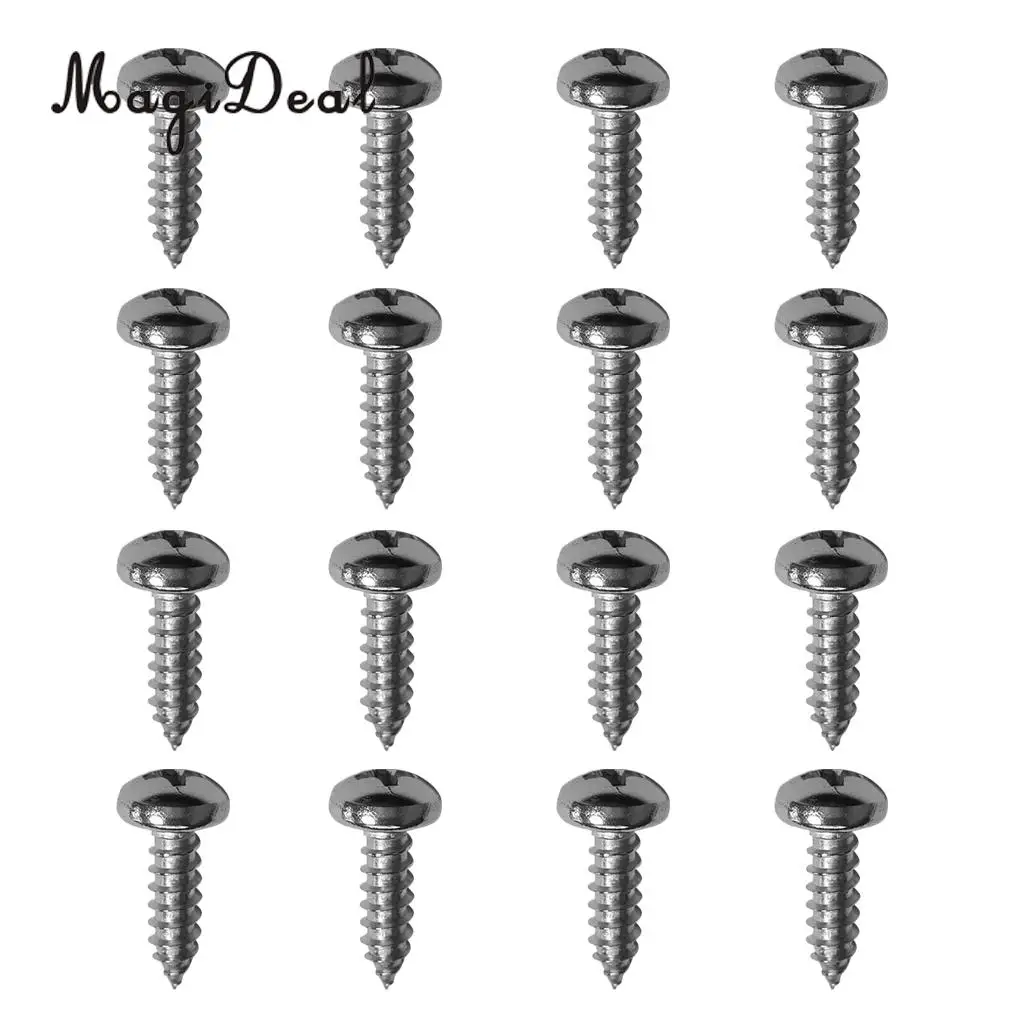 MagiDeal 20Pcs Outdoor M5 Stainless Steel Self-Tapping Cross Screws Kayak Canoe and Protect Bolts Woodworking Tool Accessories | Спорт и