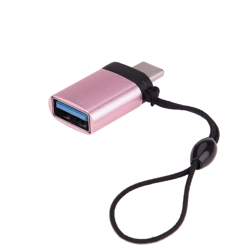 OTG type C Usb C адаптер Micro type C Usb-c Usb 3,0 зарядный преобразователь данных для samsung Galaxy S8 S9 Note 8 A5 One Plus Usbc - Цвет: rose gold