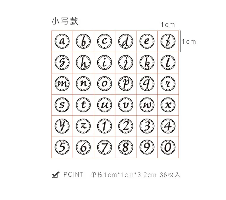 XINAHER 36 шт./компл. Винтаж Алфавит Номер штамп DIY деревянные и резиновые штампы для скрапбукинга канцелярские Скрапбукинг Стандартный штамп