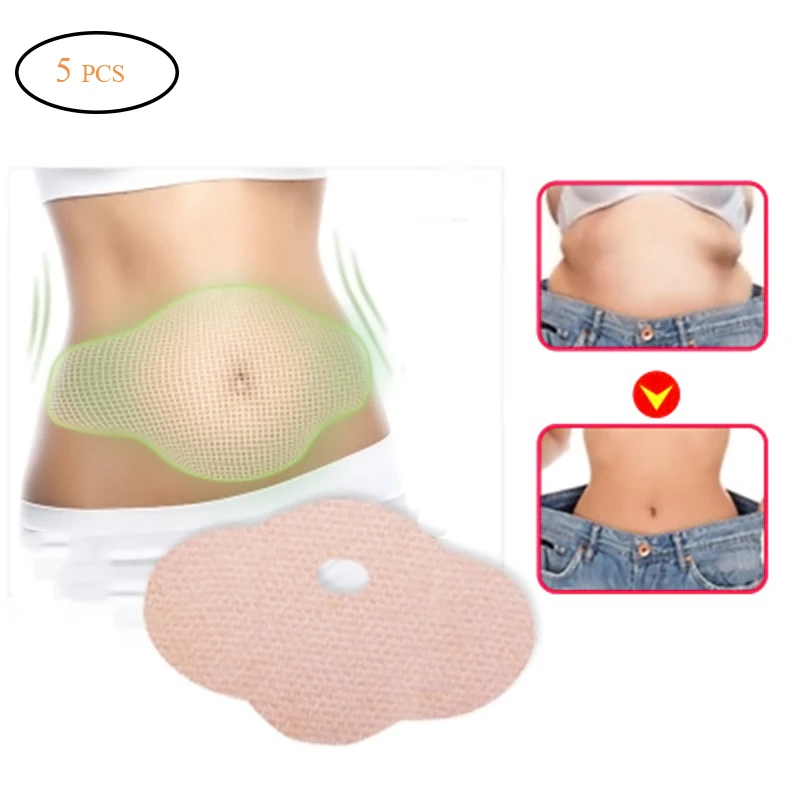 

5Pcs Body Slimming Patch Navel Paste Slim Patch Stick Abdomen Slim Patch Fat Burning Navel Stick Moisturizes Dry Skin