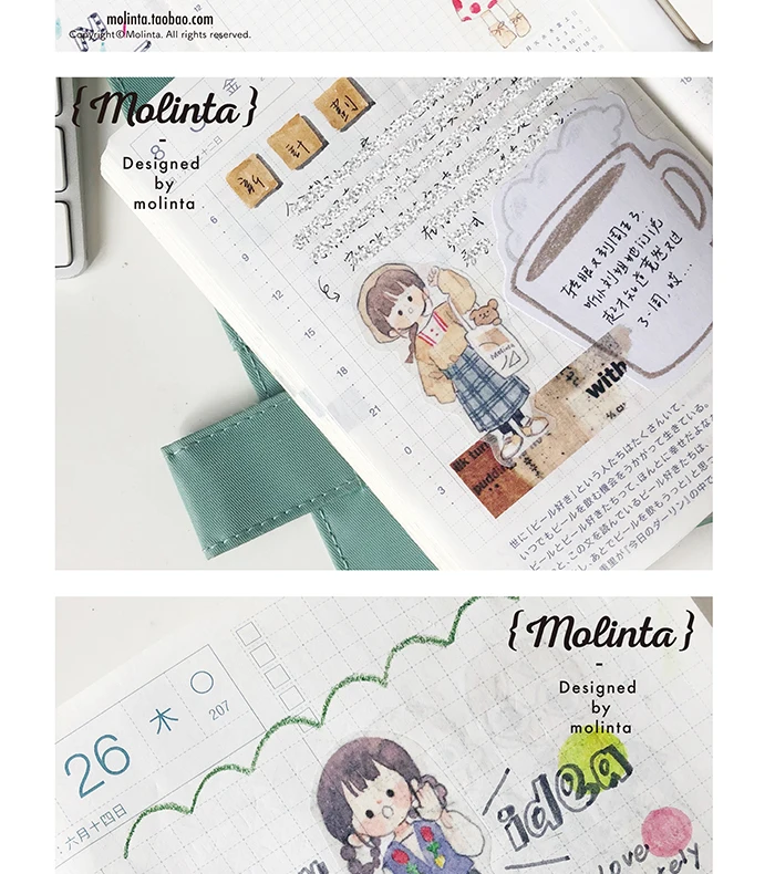 scrapbooking papel diy adesivos japoneses 5