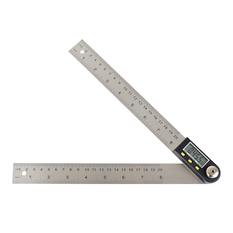  200mm 300 mm Stainless Steel Digital Meter Angle Inclinometer Angle Digital Ruler Electron Goniomet