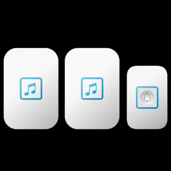 

Waterproof Home Wireless Doorbell Battery Powered 300M Remote Smart Home Door Ring Bell For Hotels Schools Office US EU UK Plug