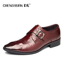 font b mens b font business dress leather font b shoes b font buckle point