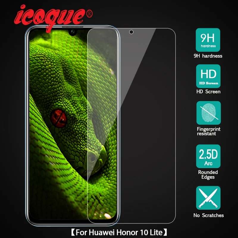 Закаленное стекло 9H 2.5D для Huawei Honor 10 Lite Защитное Honor10 lite Защита экрана