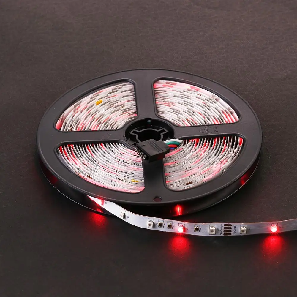 RGB Светодиодная лента 3528SMD Fiexble светильник 60 светодиодов/м 5 м 12 В постоянного тока