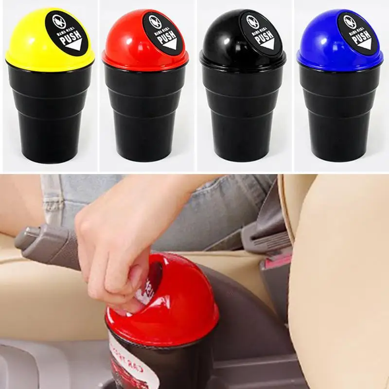 

Car styling Convenient Mini Auto Car Home Trash Rubbish Can Garbage Dust Case Holder Box Bin Dustbin
