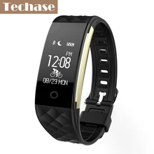 Techase S2 Bluetooth спортивный Браслет монитор сердечного ритма cicret браслет велосипед Record Pulseira inteligente сообщение Дисплей