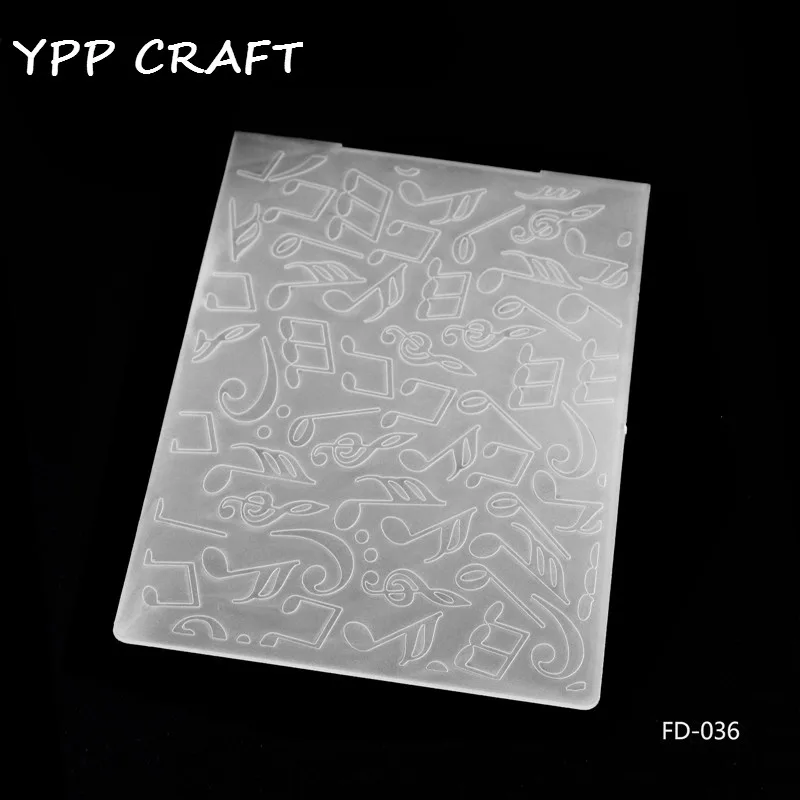 

YPP CRAFT Musical Plastic Embossing Folders for DIY Scrapbooking Paper Craft/Card Making Decoration Supplies