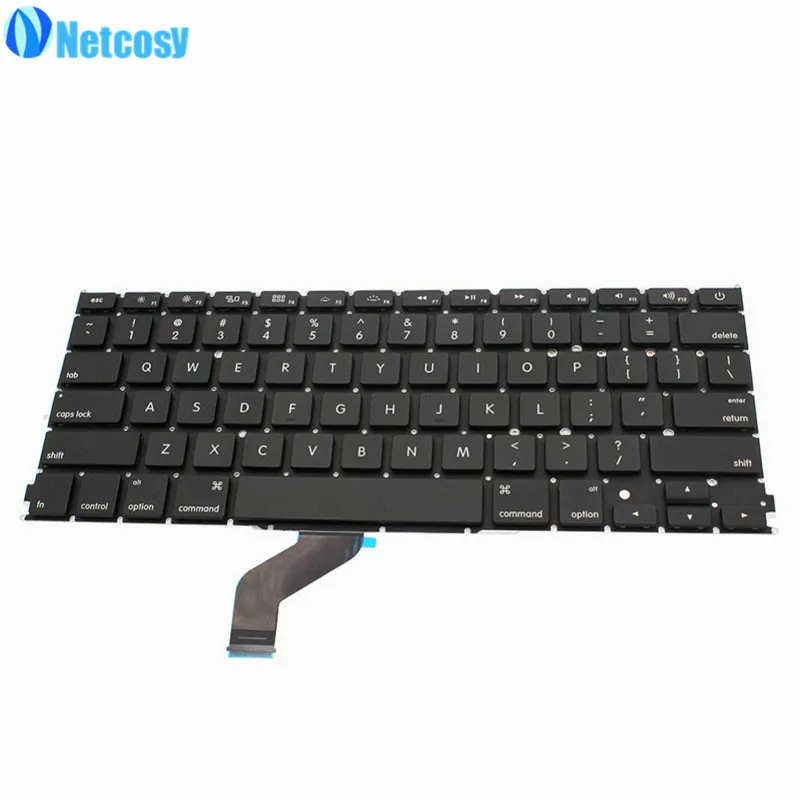 

Netcosy A1425 New Genuine Black US version Keyboard For MacBook Pro Retina A1425 13" 2012 2013 US layout replacement keyboard
