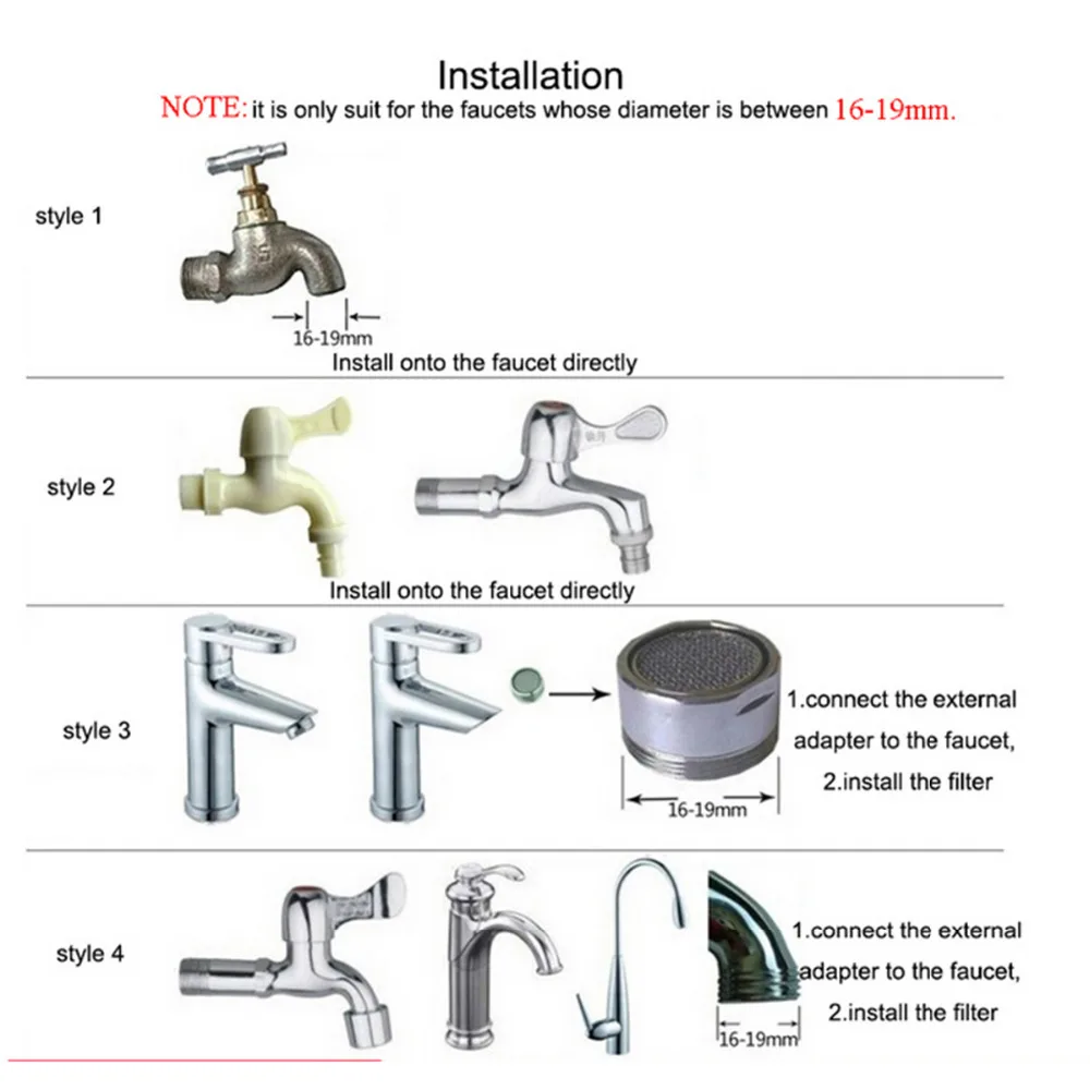 1pcs Mini Kitchen Faucet Tap Water Purifier Home Accessories Water Clean Purifier Filter with Filtration Cartridge 16-19mm 1pcs Mini Kitchen Faucet Tap Water Purifier Home Accessories Water Clean Purifier Filter with Filtration Cartridge 16-19mm