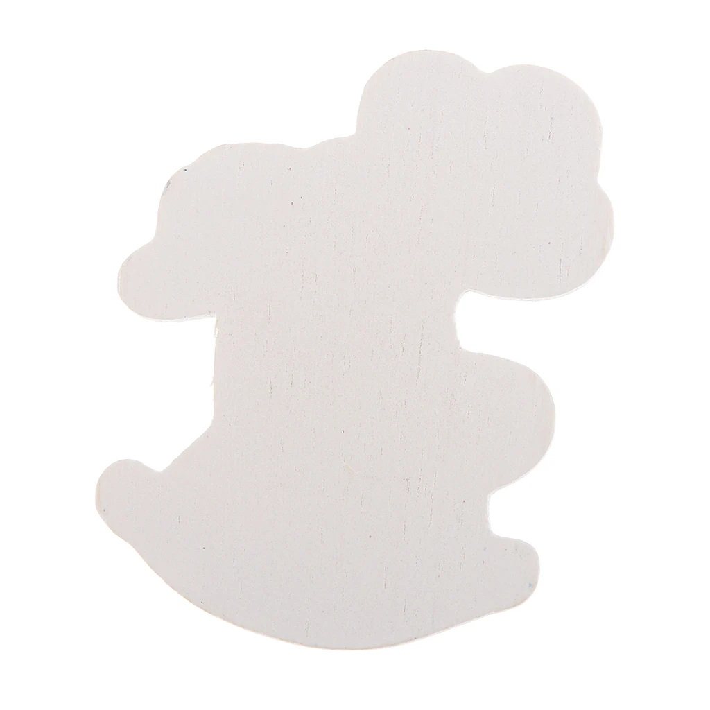 20pcs Baby Style Wooden Embellishment for Card Making Baby Shower Decor Blue