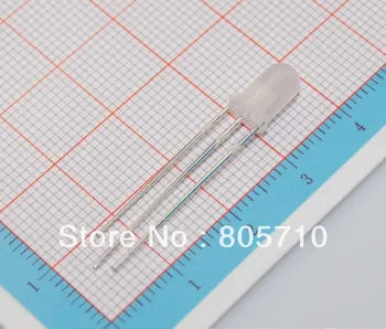 

5mm bi-color led diode, 5mm round DIP LED, Red+Green, water clear lens, Common Cathode, or Common Anode optional