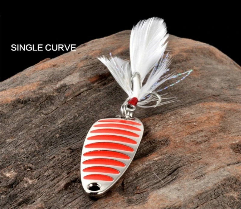 2018 Metal 10g 15g 20g Fishing lure spoon Gold/Silver fishing bait