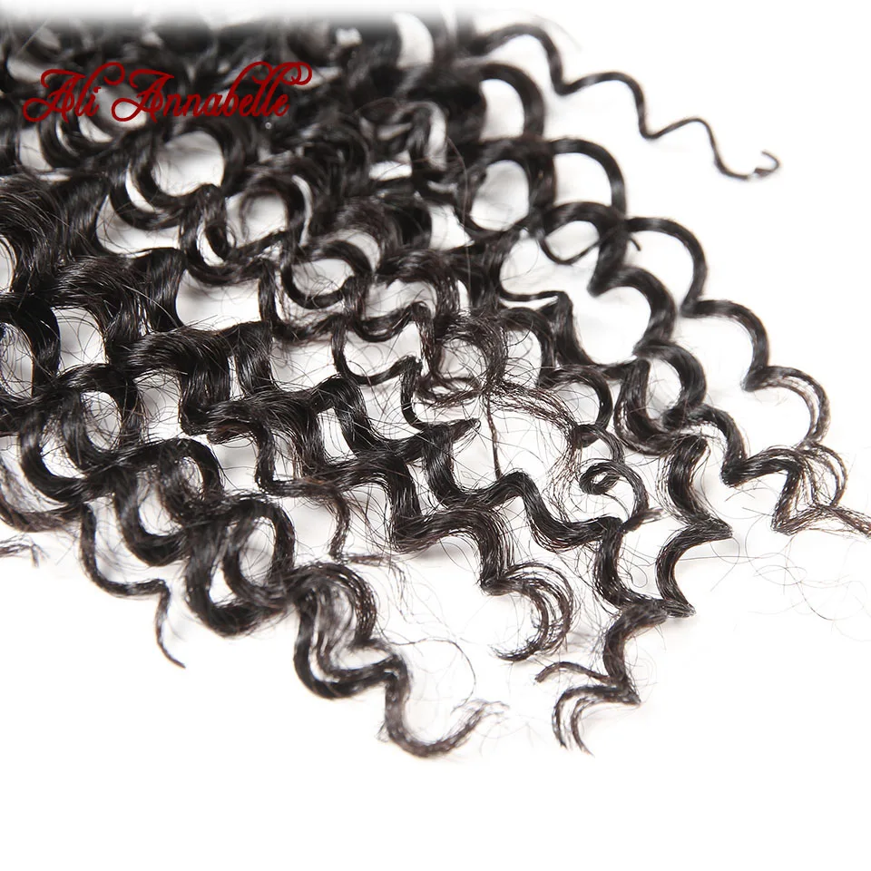 Али Аннабель волосы малазийские кудрявые вьющиеся волосы плетение человеческие волосы пучки Натуральные Цветные волосы Реми 3 пучка с закрытием