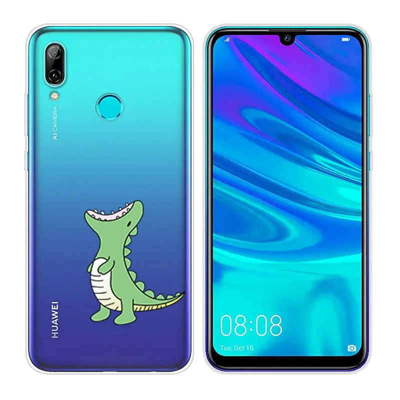 Силиконовый чехол для huawei P Smart, мягкий ТПУ чехол для телефона, 6,21 дюймов, P Smart, прозрачный чехол, PSmart, оболочка - Цвет: 36