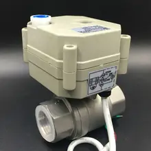 TF20-S2-B бренд топ продаж 2-полосная BSP/NPT 3/4 ''моторизованный клапан с ручным управлением AC/DC 9 V-24 V 3 провода из металла Шестерни