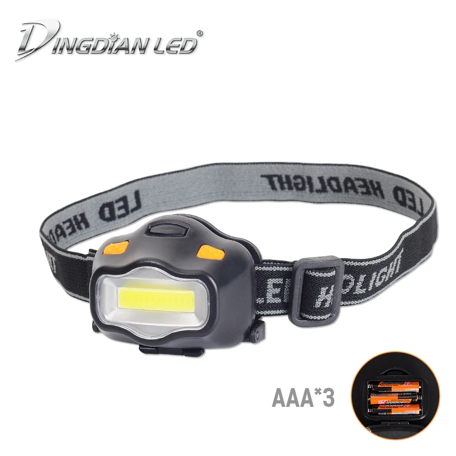 

Outdoor LED Head Light DC5V 3*AAA Battery 3W COB Flashlight LED Headlight Bright Camping Emergency Spotlights Head Lamps Torch