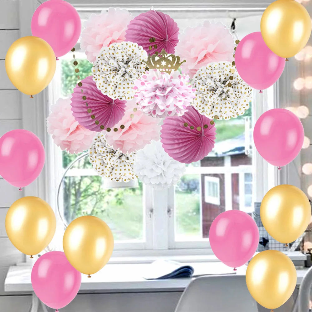 Polka Dot Princess: Pink White 11/" Latex Balloons Black 25pc Polka Dot,