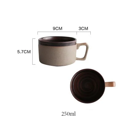 KINGLANG Европейская плоская обеденная тарелка керамическая Ретро стиль миска для рисового супа круглая тарелка блюдо посуда для завтрака - Цвет: Design A Mug
