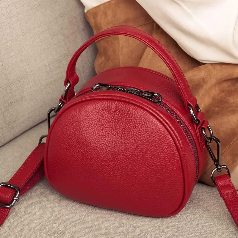 Fashion Genuine Leather Bag Women Crossbody Bags Small Ladies Shoulder Bag Luxury Messenger Bags Female Handbag Party Tote Purse