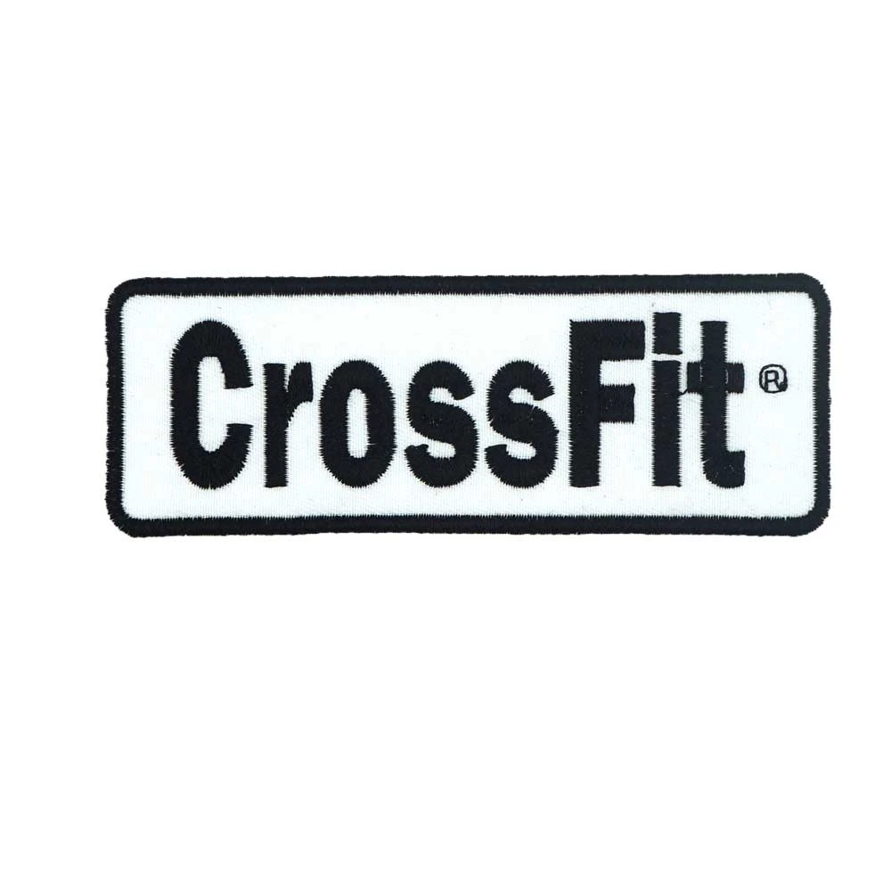 CrossFit Name Tags Patch Embroidered Applique Sewing Label Punk Biker Clothes Stickers Apparel